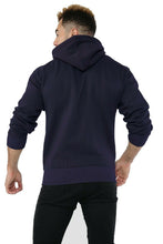 Load image into Gallery viewer, Mens Fleece Soft Lined Zipper Hoodie Sweatshirt - Navy