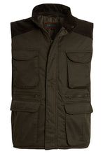 Load image into Gallery viewer, Mens Gilet Safari Multi Pocket Waistcoat - Olive (New Style)