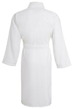 Load image into Gallery viewer, Unisex Luxury Egyptian Cotton Terry Towelling Gown - White ( Shawl Collar Bath Robe )