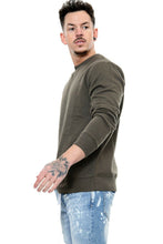 Load image into Gallery viewer, Mens Plain Casual Leisure Top Pullover - Khaki