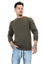 Load image into Gallery viewer, Mens Plain Casual Leisure Top Pullover - Khaki