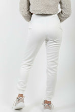 Load image into Gallery viewer, Womens Cuffed Lounge Wear Sweatpants - Cream (Slim Fit)