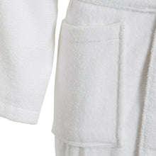 Load image into Gallery viewer, Unisex Luxury Egyptian Cotton Terry Towelling Gown - White ( Shawl Collar Bath Robe )