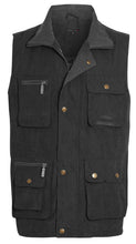 Load image into Gallery viewer, Mens Safari Hiking Fishing Walk Sleeveless Waistcoat Jacket - Lincon/Black
