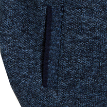 Load image into Gallery viewer, Mens Zip Up Knitted Bonded Fur Line Warm Sleeveless Vest - Blue

