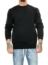 Load image into Gallery viewer, Mens Plain Casual Leisure Top Pullover - Black
